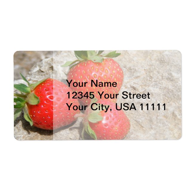 Strawberry Shipping Labels (Front)