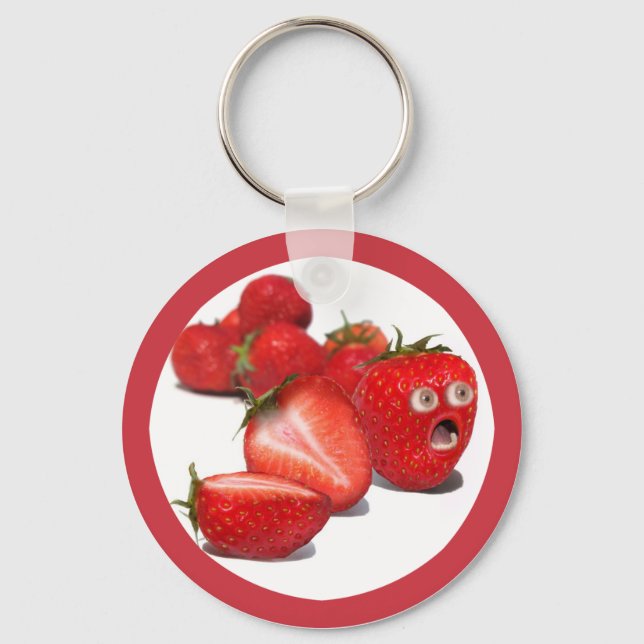 Strawberry Shock Key Ring (Front)