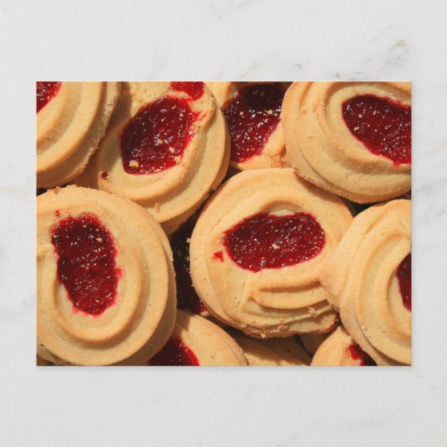 Strawberry Shortbread Cookies Postcard (Front)