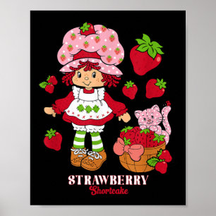 Strawberry Shortcake & Kitty Custard Vintage Poster