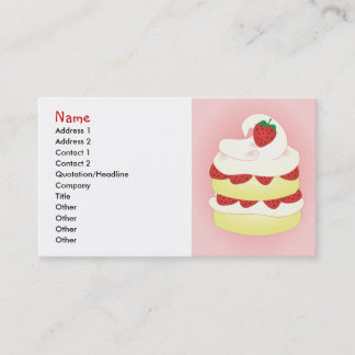 Strawberry Shortcake Business Card