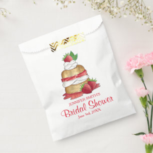 Strawberry Shortcake Cake Dessert Strawberries Favour Bag