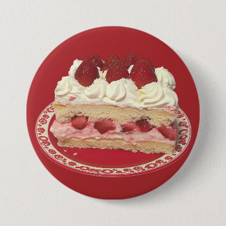 Strawberry Shortcake Delight 7.5 Cm Round Badge