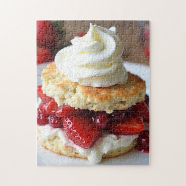 Strawberry Shortcake Dessert Jigsaw Puzzle (Vertical)