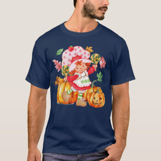 Strawberry Shortcake Halloween Pumpkins And Candy  T-Shirt