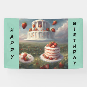 Strawberry shortcake Happy Birthday Banner
