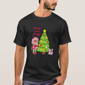 Strawberry Shortcake Merry And Bright Christmas Tr T-Shirt