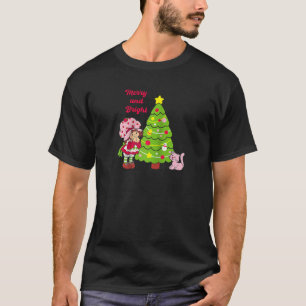 Strawberry Shortcake Merry And Bright Christmas Tr T-Shirt