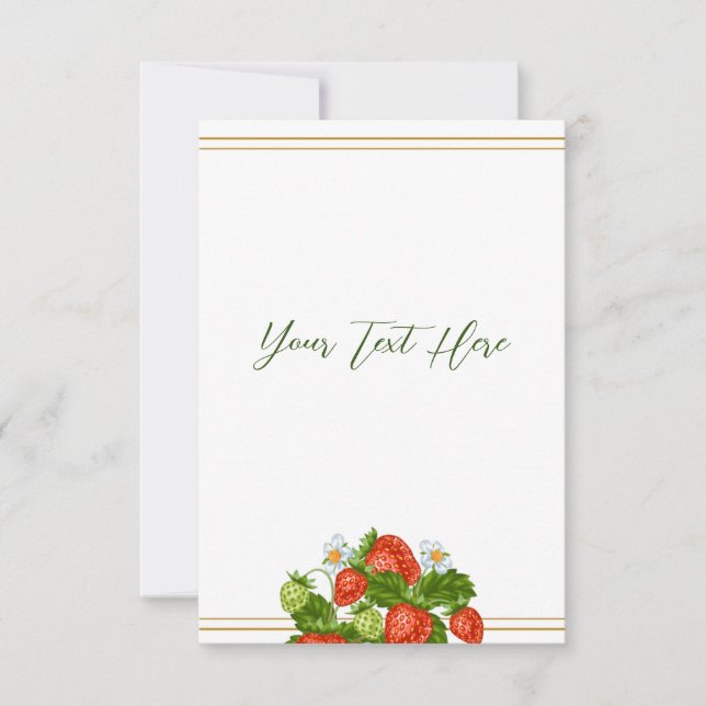 Strawberry Shortcake RSVP Card (Front)