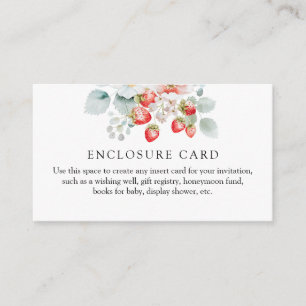 Strawberry Shower Enclosure Card