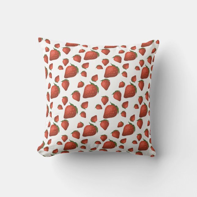 Strawberry Simple Pattern Cushion (Front)