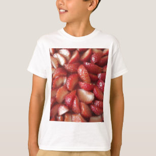 Strawberry Slices, Healthy Food Snack, Red Fruit T-Shirt