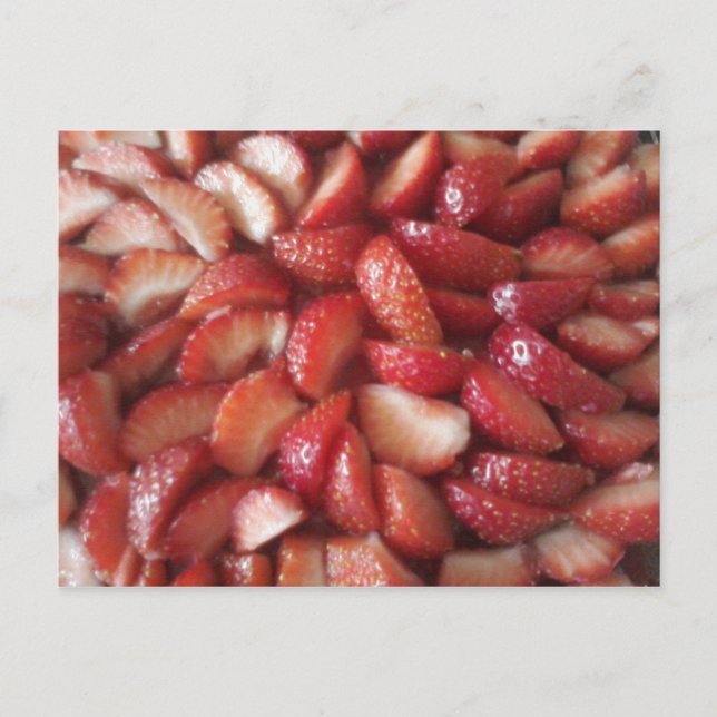 Strawberry slices postcard (Front)