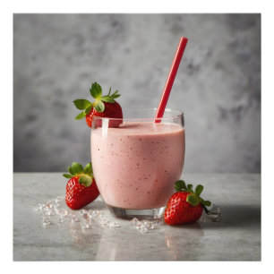 Strawberry Smoothie Photo Print