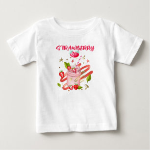 Strawberry Smoothie Vibes Baby T-Shirt
