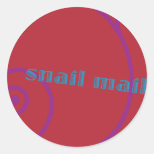 Strawberry Snail Mail Classic Round Sticker