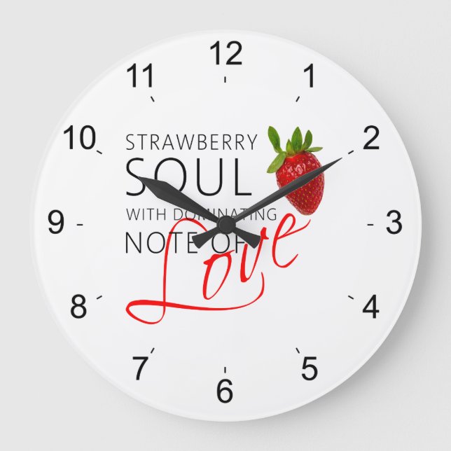 Strawberry Soul Large Clock (Front)