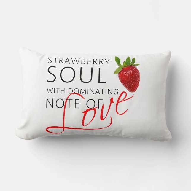 Strawberry Soul Lumbar Cushion (Front)