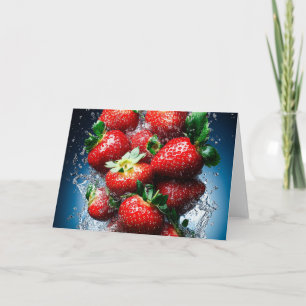 Strawberry Splash Note Card
