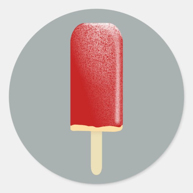 Strawberry split classic round sticker (Front)