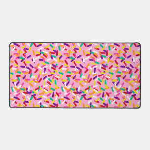 Strawberry Sprinkles Desk Mat