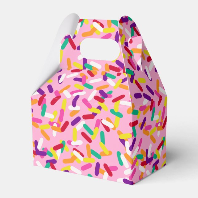 Strawberry Sprinkles Favour Box (Front Side)