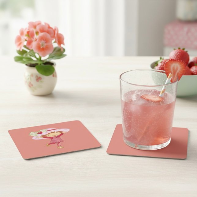Strawberry Square Paper Coaster (Creator Uploaded)