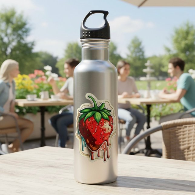 Strawberry Stainless Steel Water Bottle (Creator Uploaded)