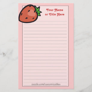 Strawberry Stationery