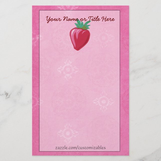 Strawberry Stationery (Front)