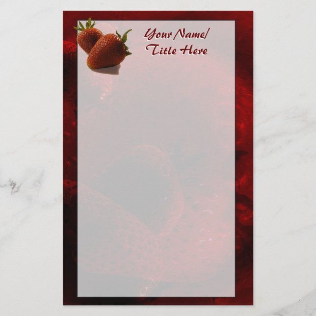Strawberry Stationery (Front)