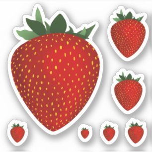 strawberry sticker
