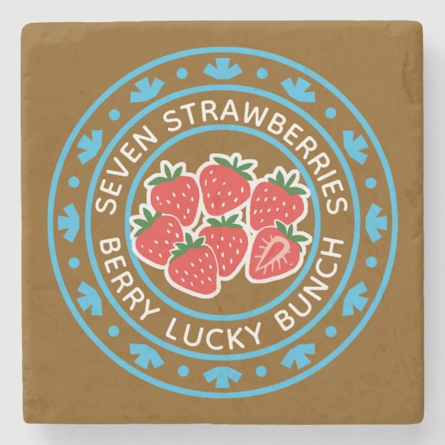 Strawberry Stone Coaster (Front)
