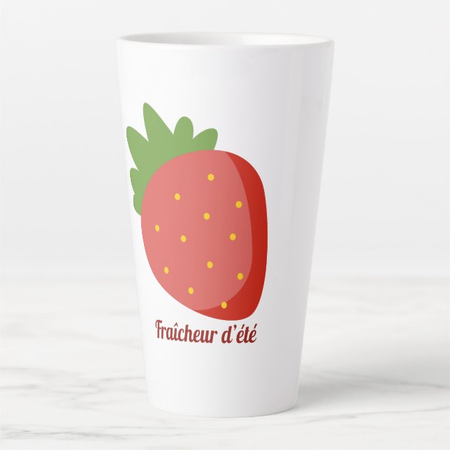 Strawberry Summer Freshness Latte Mug (Front)