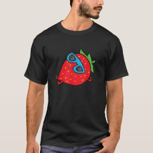 Strawberry Summer Fruit Sunglasses Strawberry T-Shirt