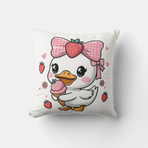 Strawberry Summer Goose Cushion
