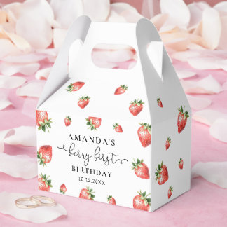 Strawberry Summer Party Favor Boxes