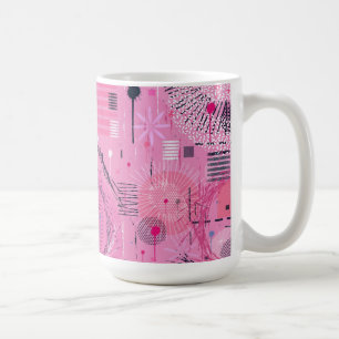 Strawberry Sundae Abstract Art  Coffee Mug
