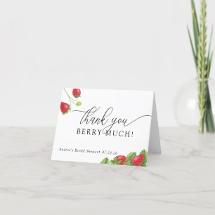 Strawberry   Sweet Berries  Thank You Card