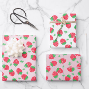 Strawberry Sweet Wrapping Paper Sheet