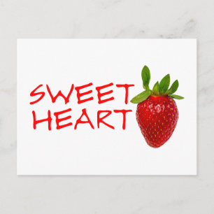 Strawberry Sweetheart Postcard