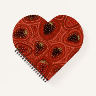 Strawberry swirl Spiral  Notebook