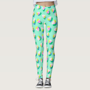 Strawberry Teal Leggings