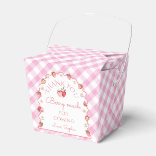 Strawberry Thank You Berry Much Wavy Favour Box
