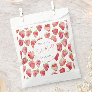 Strawberry Thank You Favour Bag