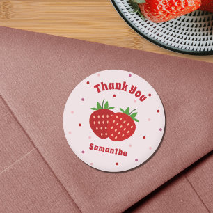 Strawberry Thank You Sticker