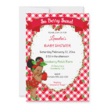 Strawberry Theme Baby Girl Gingham Red Green 