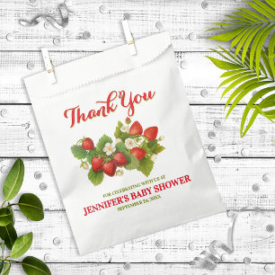Strawberry Theme Baby Shower Thank You Favour Bag