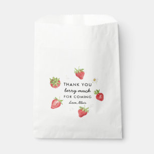 Strawberry Theme Thank You Berry Much Favour Bag