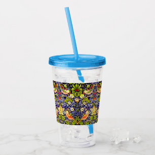 Strawberry Thief Birds William Morris Acrylic Tumbler